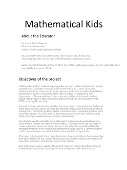 Mathematical Kids