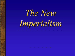 The New Imperialism - Hatboro