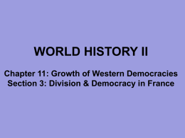 C11, S3 - Division & Democracy in France