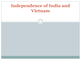 Independence of India and Vietnam