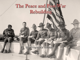 Peace and Postwar Rebuilding