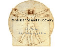 Renaissance and Discovery