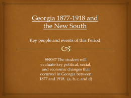 Georgia 1877-1918