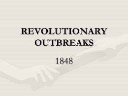 Revolutionary Outbreaks 1848