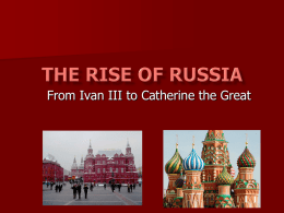 The Rise of Modern Russia