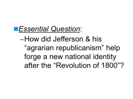 Jefferson as President
