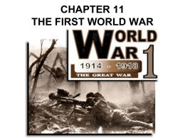 chapter 11 the first world war
