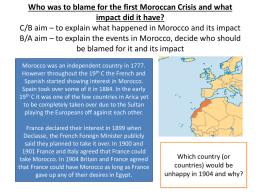 5. first moroccan crisis