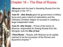 Chapter 18, Russia
