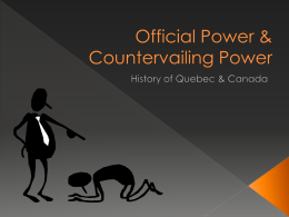 Official Power & Countervailing Power