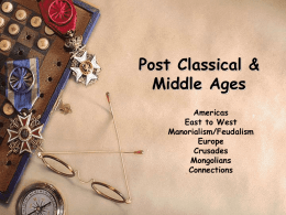 post classical & middle ages
