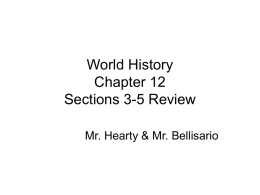 World History Chapter 12 Online Study Guide Printer Friendly Edition