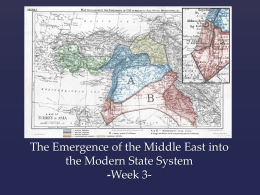 International Relations Theory and the Middle East