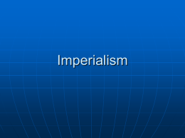 Imperialism - mclaughlinhistory