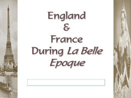 Britain and France in Belle Epoque