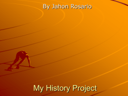 My History Project - davismiddleschool