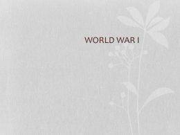 Results of World War I File
