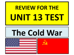 REVIEW FOR THE UNIT 12 TEST