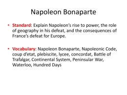 Napoleon PowerPoint - Troup County Schools