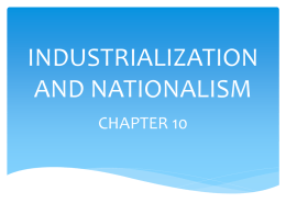 industrialization and nationalism