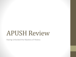APUSH Review - Keyport School District