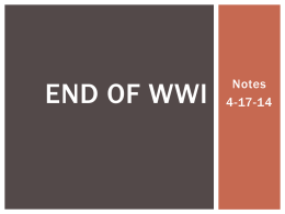 The End of War PowerPoint