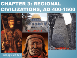 Chapter 3: Regional Civilizations, AD 400-1500