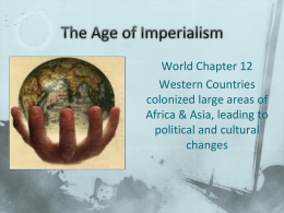 The Age of Imperialism - Brunswick City Schools
