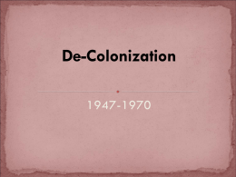 De-Colonization