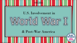 World War I and PostWar America powerpoint (1)