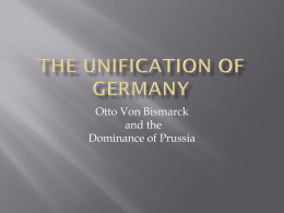 The unification of germany