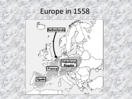 Europe in 1558 - Uniservity CLC