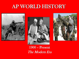 AP WORLD HISTORY Review Session 6