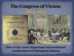 PPT Congress of Viennax