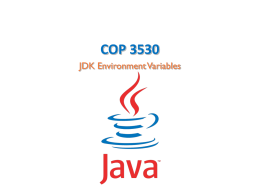 JDK Environment Variables