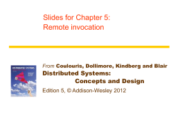 Chapter 5 - Distributed Systems | Concepts and Design, Fifth Edition