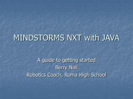 Robo Academy Mindstorms NXT with Java.docx, leJOS