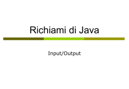 Java: grafica, applets e pagine web