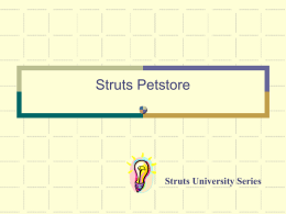 Building an application … with Struts!