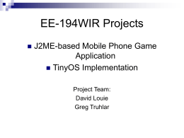 EE-194 WIR J2ME Project