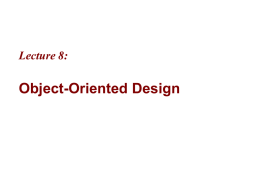7. Object-Oriented Design