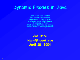Dynamic Proxies