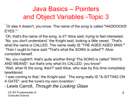 Java Basics – Pointers and Object Variables