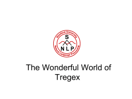 Introduction to Tregex
