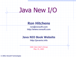 Java New I/O