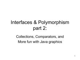 Interfaces & Polymorphism part 2: