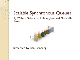 Scalable Synchronous Queues