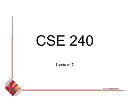 Lecture 7 - Computer Science & Engineering
