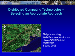 Four current methods of distributed computing