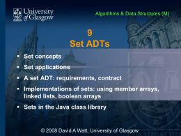 09.Sets - University of Glasgow